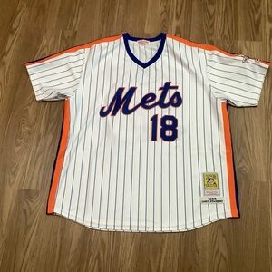 Authentic 1986 Mitchell & Ness New York Mets Darryl Strawberry Jersey  Size XXL